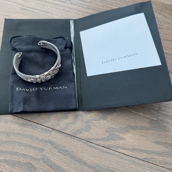 AUTHENTIC David Yurman Confetti wide cuff bracelet w/diamonds - Picture 4 of 6